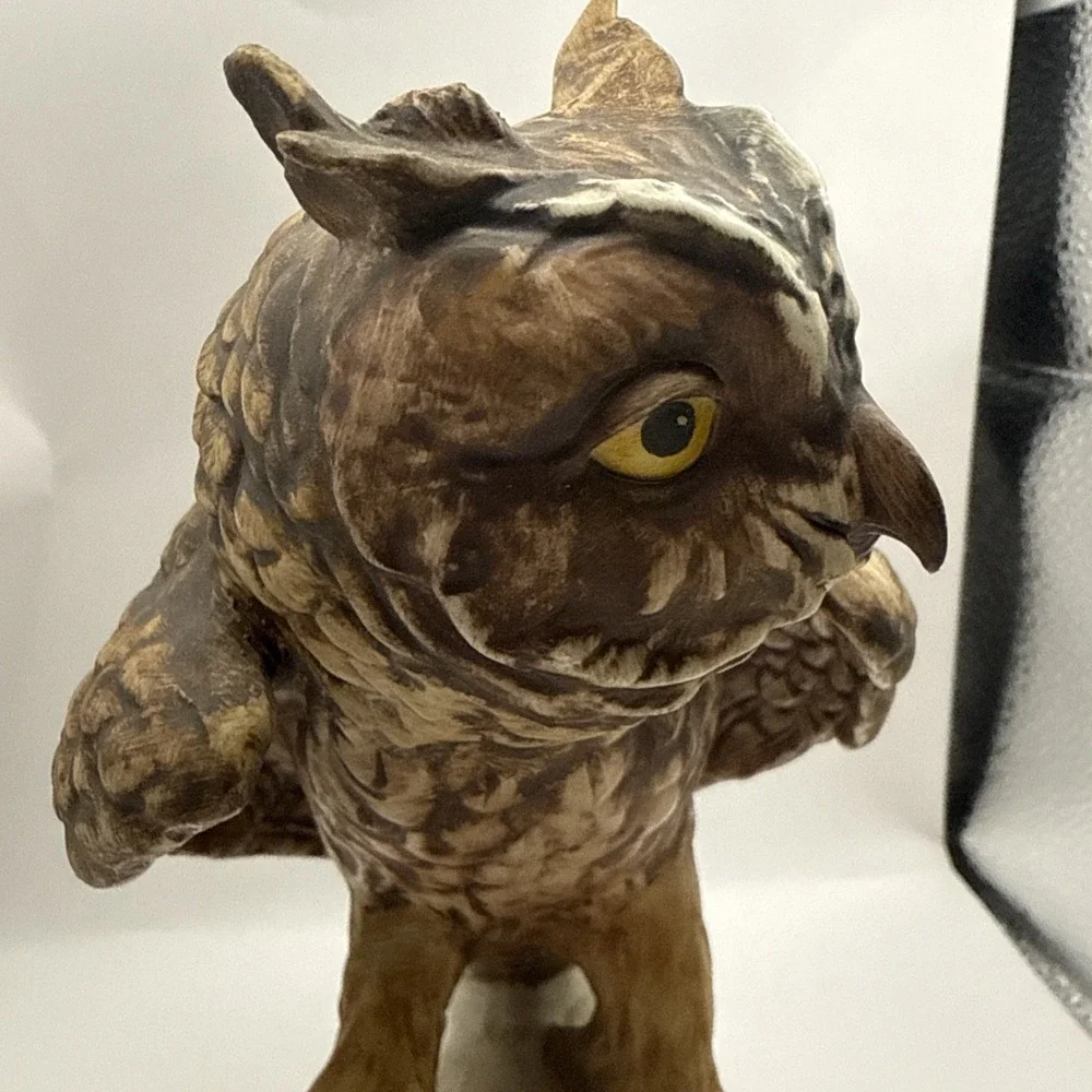 Vtg 1969 Goebel Hummel W Germany Screech Owl Porcelain Bird Figurine CV99 Matte